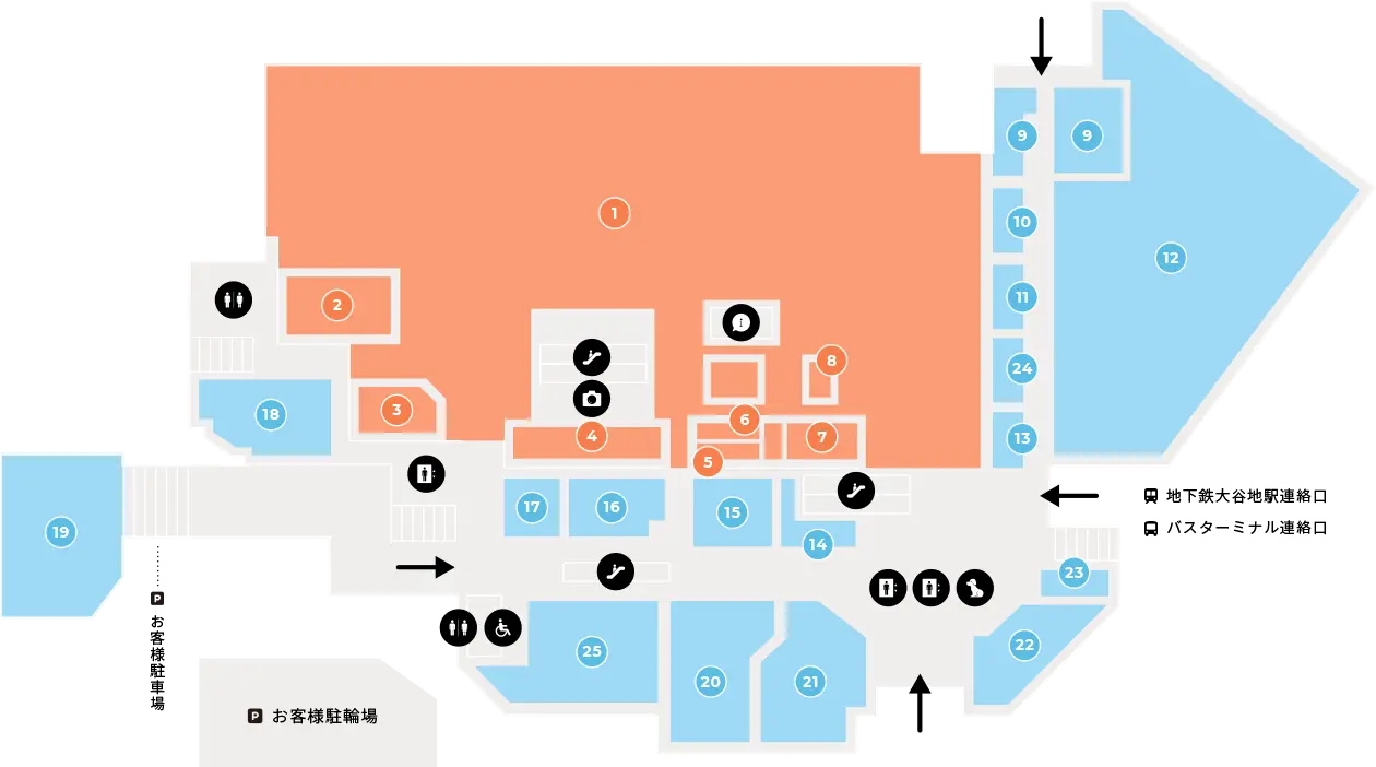 1Fフロアマップ